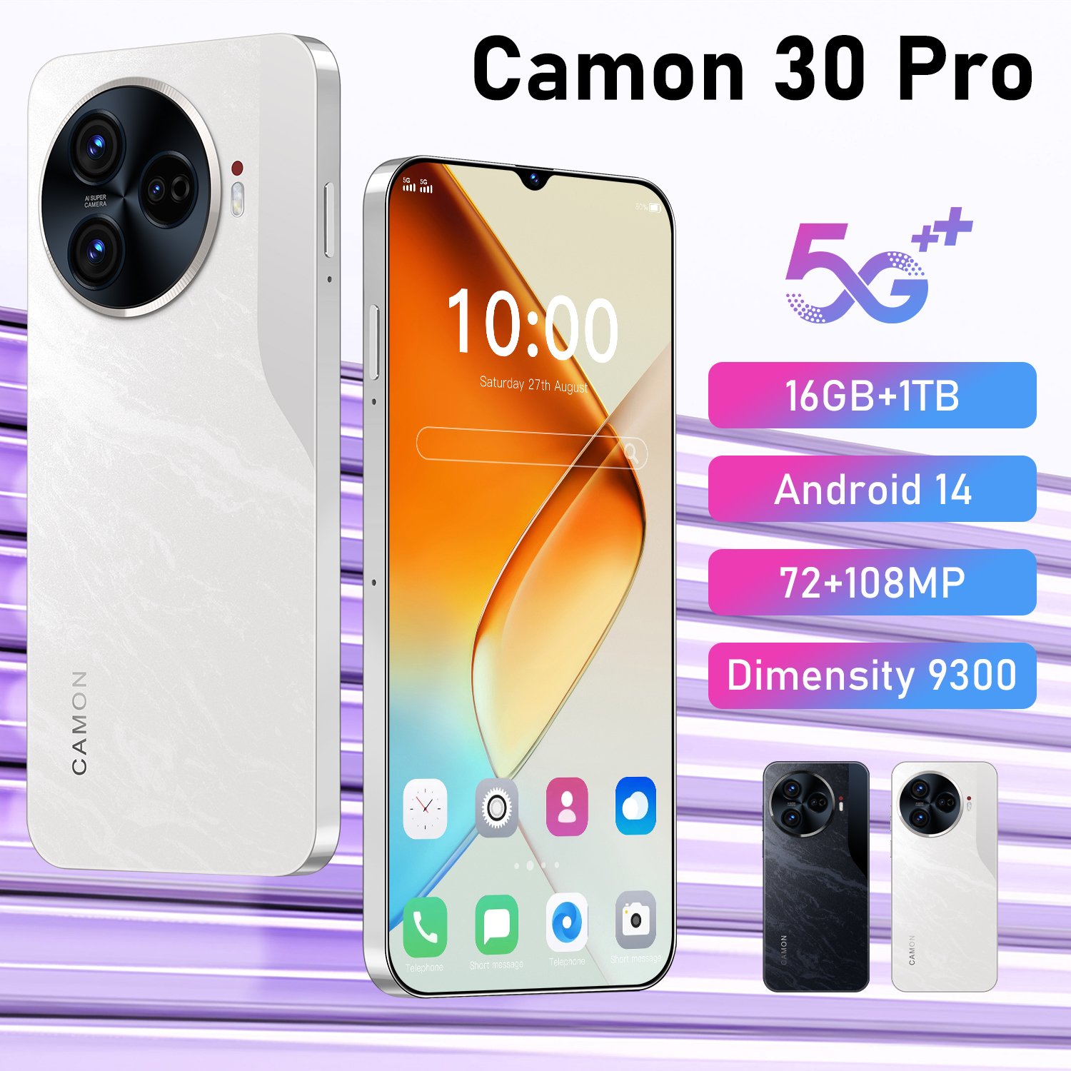 Global Unlocked Camon 30 Premier 5G - 7.3-inch Wholesale 3G 4G 5G Android Smartphone
